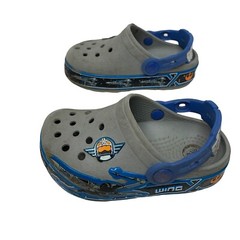 Crocs Star Wars Wings Classic Slip On Rubber Clogs Play Shoes Gray Child Size 8