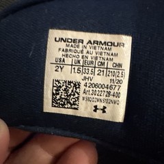 UNDER ARMOUR Blue IGNITE VI SANDALS Slides SIZE-2 Youth