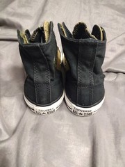 Converse All Star Chuck Taylor Junior Size 1 Sneakers 645224F Green And Black