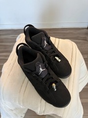 Nike Air Jordan 6 Retro Low BG „Chrome“ Black Metallic Silver Youth Size 6.5