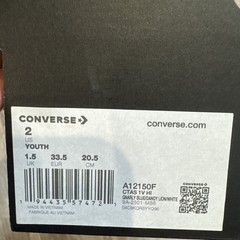 Converse Chuck Taylor All Star Pool Party Easy-On Sneakers Kids Size 2Y – NEW