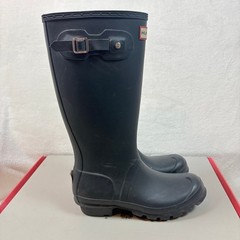 Hunter Rain Boots Kids Size 5 Navy Blue Good Original Kids Matte Waterproof
