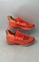 Under Armour Unisex Kids Curry 7 3022113-603 Orange Multicolor Sneaker Shoes 5Y