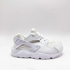 *NEW* PRE-SCHOOL Kids NIKE Air Huarache Run (PS) Triple White (704949 110)