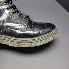 Dr. Martens 1460J Gloss Black Combat Boots Youth US 2 UK 1 Side Zipper