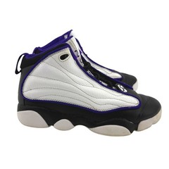 Nike Jordan Pro Strong Black White Electro Purple Kids 2.5Y Sneakers DC7909-150