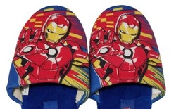 Marvel Avengers IRON MAN Kids Comfy & Cozy Slip-On Slipper (U.S. 5-6 years old)