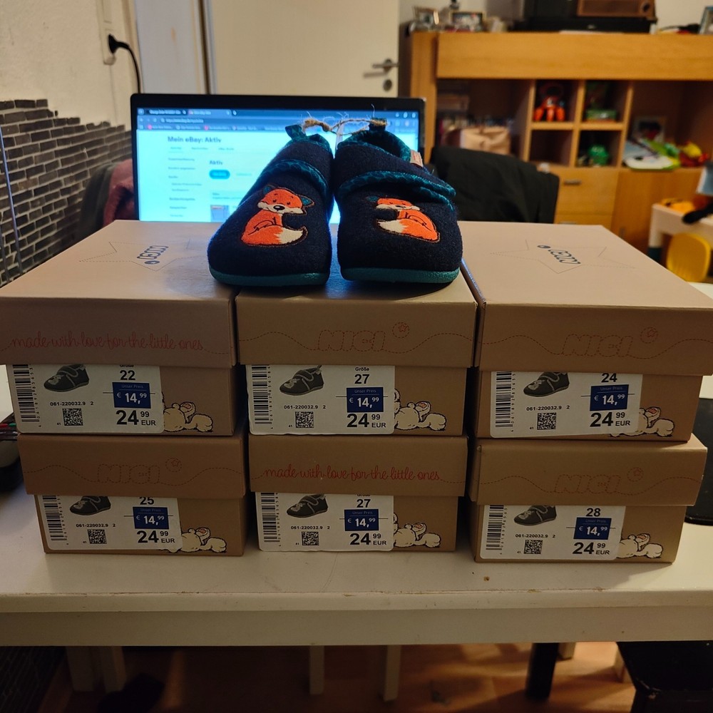 ACTION! Nici Kids Shoe Fox With Hook and Loop Size 22/23/24/25/26/27/28