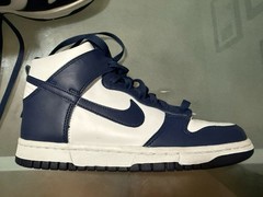 Youth Size 5 – Nike Dunk High Retro White Championship Midnight Navy DB2179-104