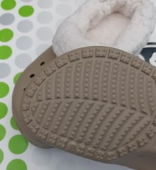 CROCS MAMMOTH BLITZEN POLAR KID BAYA CLOG SHOE~Tan Brown White~Toddler C 6/7~NWT