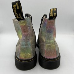 Dr Martens Rainbow Sparkle 1460 J Pascal Side Zip Boots Girls Youth Size 4