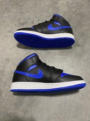 NEW Jordan 1 Mid Royal Hyper Blue Black Magic Orlando 554725-068 Size 7