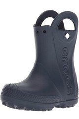 Crocs Kids Unisex Handle It Rain Boots Shoes Navy Blue Size US 13 EUR 30-31