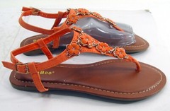 BAMBOO ORANGE Back Strap Cute Shoes Sandals GIRL Size 3