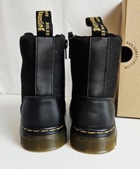 Dr. Martens Junior Combs Extra Tough Shoes Youth /Kids Size 2 Combat Black AW004