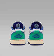 Youth NIKE Air Jordan 1 Low GS / Women Sail/Stadium Green 553560 147