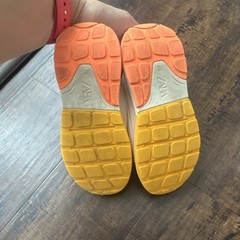 ZARA Kids Mesh Hook & Loop Sneakers EU 28 White Colorblock Orange Green
