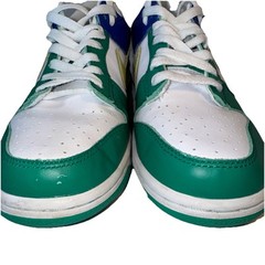 Nike Dunks Low Top Purple Lime White Green Unisex Sneakers Youth Size 7