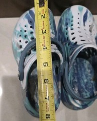 Joybees Kids Active Clog Marbled Rapids Blue EVA Foam Water Shoe Slip On 12 & 13