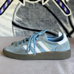 Size 4 – Adidas Handball Spezial J Light Blue White Gum Kids Sneakers Shoes