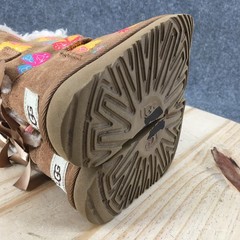 Ugg Boots Children 13 Brown Bailey Bow Shearling Style Suede Winter Butterfly