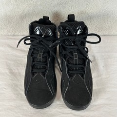 Jordan True Flight Black Grey White High Top Basketball Sneakers Youth 2