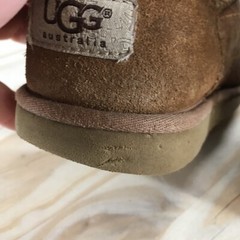 UGG Boots Youth 6 Bailey Button Shearling Brown Round Toe Ankle Top SN 5991