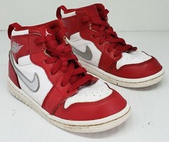 Nike Youth Size 10C Baby Boy Jordan 1 Retro High BT Gym Red Silver 705304-602