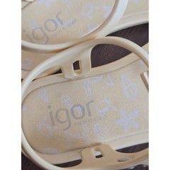 Igor Star Jelly Sandals Kids Size 25 EU Pale Yellow Fisherman Water Shoes Spain