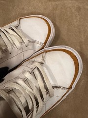 Nike Court Legacy GS White Black Desert Ochre Sneakers Size 7Y Youth
