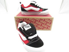 Vans Knu Skool Kids‘ Youth Black Racing Red Skate Shoes Sneakers US 2.0