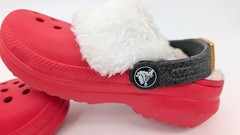 Crocs Little Santa Classic Lined Clog Child Size C8 Red Christmas Santa Belt