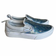 Vans Slip On Shoes Autism Awareness ComfyCush Blue Youth Kids Sz 2.5 Rare Style