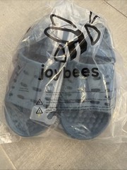 Joybees Kids Active Trekking Slide Sandals Solid Steel Blue Size J1