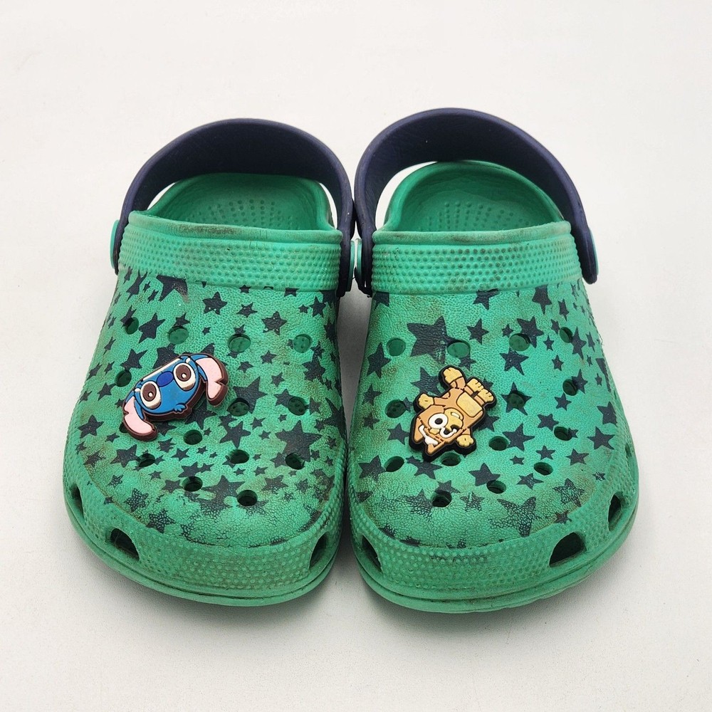Rabbit Kids Classic Clog EVA Slip On Shoe Bluey Stitch Stars Toddler’s Size 28