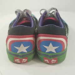 VANS Kids Marvel Sneakers Size 4 Captain America Super Hero Wings