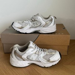 New Balance 530 White/Stoneware Preschool Kids Sneakers PZ530RD- SZ 2 Y