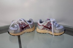 Nike T-Run 5 Running Shoes Grey/Red/Black 443991-100 Toddler Size 5C