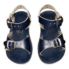 Sun San Surfer Navy Size 7 Leather Sandals Boys Girls