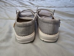 Hey Dude Wendy Loafers Womens Size 2 Kid Size 1 Linen Gray Slip On Shoes Comfort