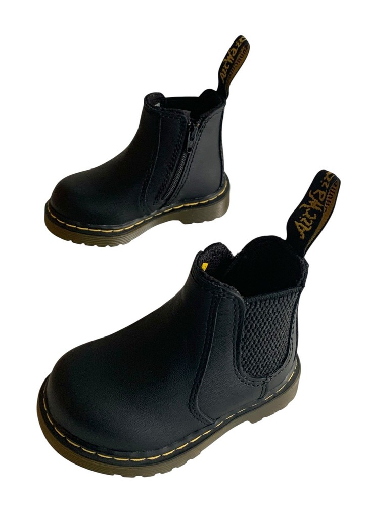 Dr. Martens Kid’s Collection Shenzi Black Chelsea Boot Toddler Boys US 4 – NWOB
