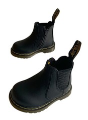 Dr. Martens Kid’s Collection Shenzi Black Chelsea Boot Toddler Boys US 4 – NWOB