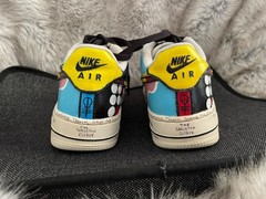 Hand Painted Nike Air Force 1 – Twenty One Pilots design, 4.5Y, slightly worn