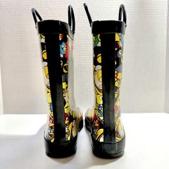 ANGRY BIRDS Unisex Kids Rubber Rain Boots sz 13 – 1 Colorful All Over Print
