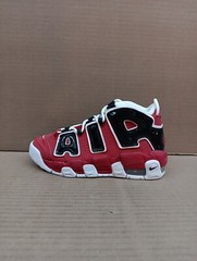Size 5y(GS) – Nike Air More Uptempo Low Varsity Red/white Style- 415082