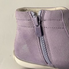 Sam Elderman Trendy Suede Glitter Sneakers, Size 4M, Color Lavender