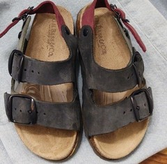 GH Bass Kid Size 7M Leather 2 Strap Adjustable Italy Boho Buckle Up SANDALS
