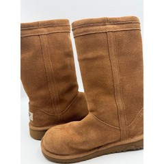 UGG Australia Kids 1005396K Chestnut Suede Tall Charm Boots Size 2 Kids