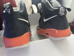 Nike Air Flight YEEZY style High Top Hook & Loop Sneakers Blue/Orange 9.5