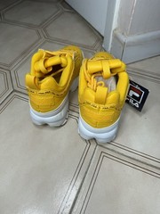 FILA Disruptor PRM Repeat White Yellow 3FM00406-743 Kids 6.5Y